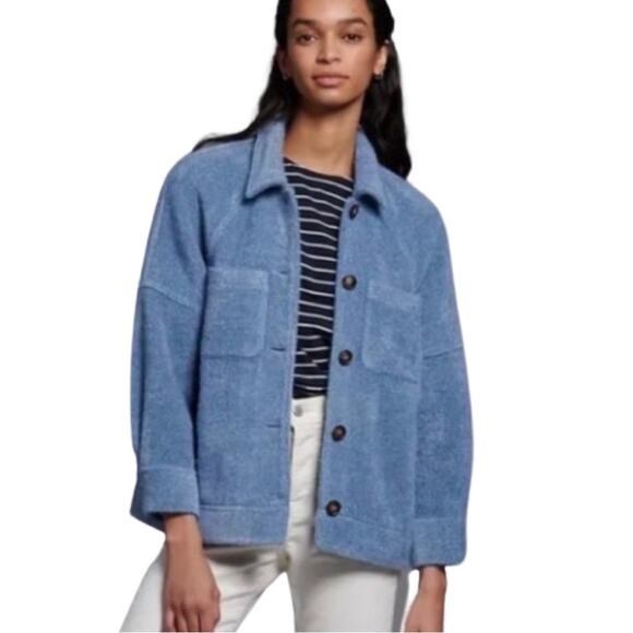 Anthropologie - Greylin Charley blue Cozy Shirt Jacket/Shacket - SIZE SMALL - Picture 13 of 16